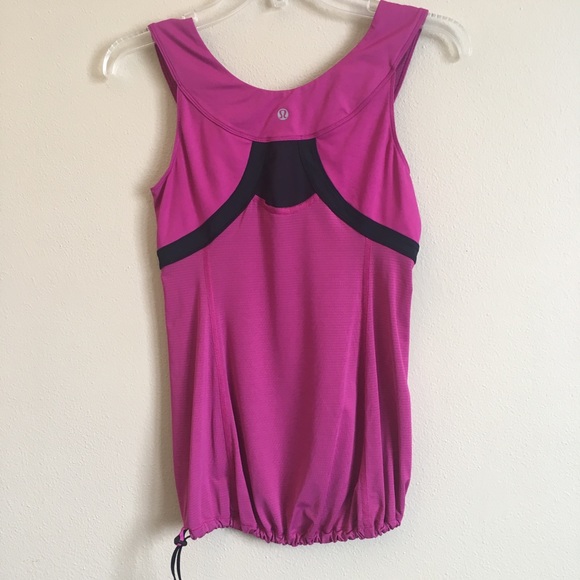 Lululemon Scoop Neck Magenta Athletic Tank Top - Picture 5 of 7